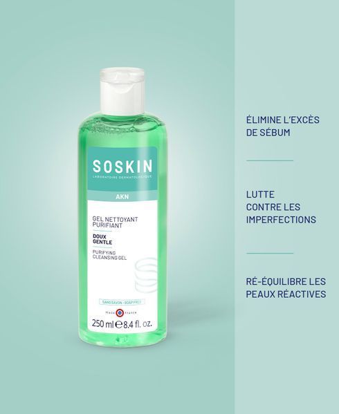 Soskin Gentle Purifying Cleansing Gel - очищающий гель для умывания жирной и комбинированной кожи лица