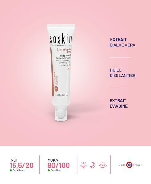 Soskin Hydrawear Eye Contour - успокаивающий гель-крем для кожи вокруг глаз
