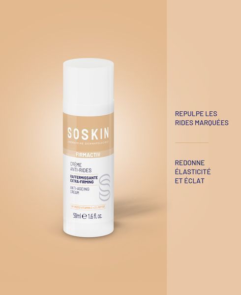 Soskin Anti-Aging Cream - антивіковий денний крем для обличчя з пептидом