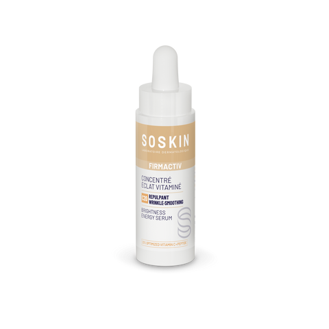 Soskin Brightness Energy Serum - антивозрастная сыворотка для сияния кожи лица с пептидом