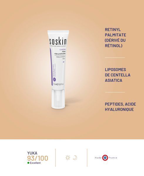 Soskin C-Vital Deep Wrinkles Filler - крем-филлер от глубоких морщин для лица и зоны глаз