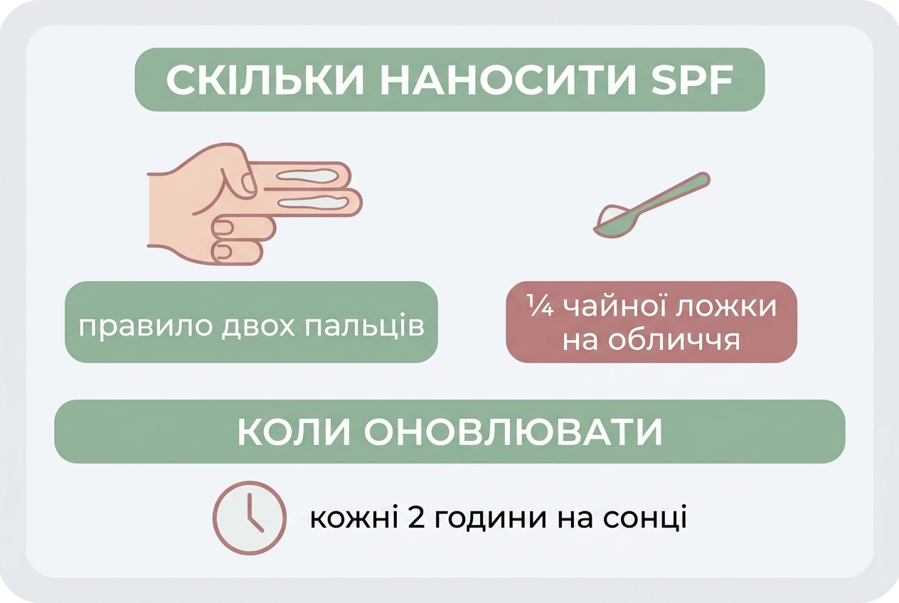 Сколько SPF наносить на лицо и как часто обновлять солнцезащиту в течение дня