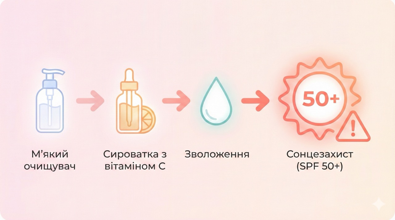 Обов'язкова ранкова схема догляду після ретинолу — з SPF захистом