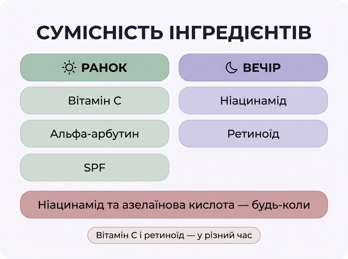 Таблиця сумісності інгредієнтів від постакне: що поєднувати, а що рознести